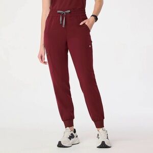 Figs technical collection maroon jogger pants size XS